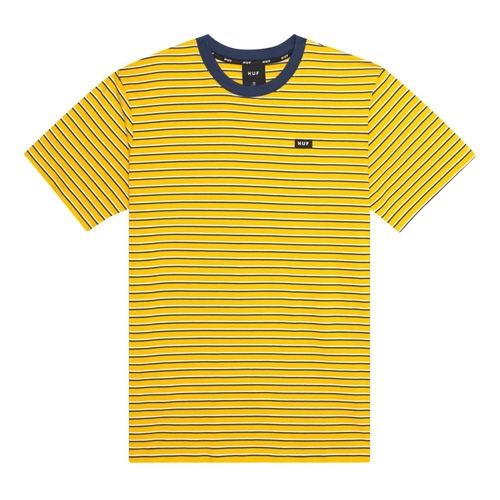 Huf Tee Davis Striped Knit Top Sauterne [Size: Mens Medium]