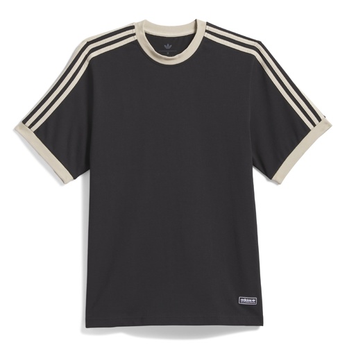 Adidas Tee Skateboarding Ringer Black/Khaki [Size: Mens Medium] [Colour: Black]