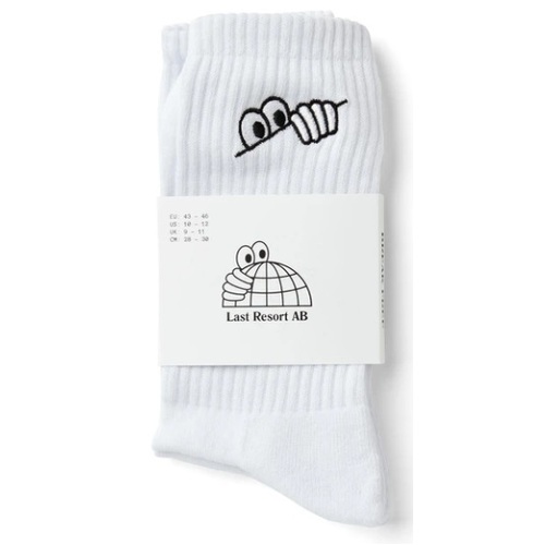 Last Resort Socks Eyes White Size US 10-12