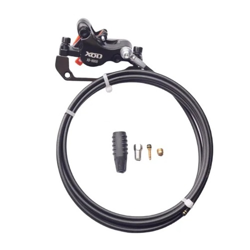 E-Scooter XOD Hydraulic Brake Front Calliper and Line Left Hand Side