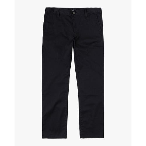 RVCA Pants The Weekend Chino Stretch Black [Size: 30 inch Waist]