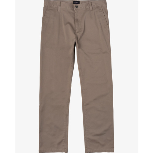 RVCA Pants The Weekend Chino Stretch Dark Khaki [Size: 30 inch Waist]