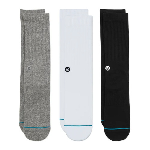 Stance Socks Icon 3pk Black/White/Grey US 9-13