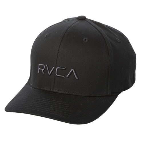 RVCA Hat Sport Flexfit Black/Black [Size: S-M]