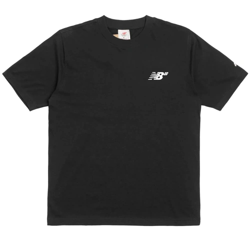 New Balance NB Numeric Tee Small Logo Relaxed Black/White [Size: Mens Small] [Colour: Black]