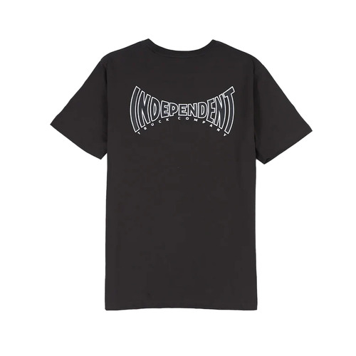 Independent Youth Tee Spanning Logo Vintage Black [Size: Youth 10]