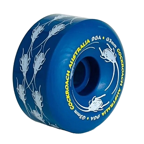 Cockroach Wheels Originals 63mm 96a Blue
