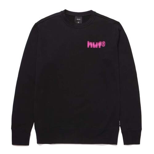 Huf Jumper Shake Crew Black [Size: Mens Medium]