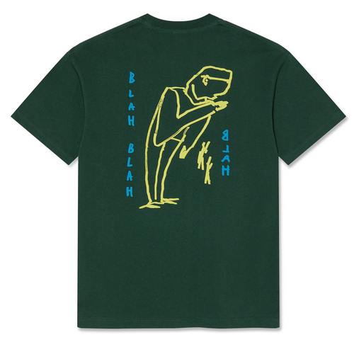 Polar Skate Co. Tee Blah Blah Blah Dark Green [Size: Mens Medium] [Colour: Green]