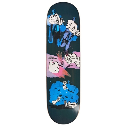 Polar Skate Co. Deck Oskar Rozenberg Night Bender P8 Shape 8.88