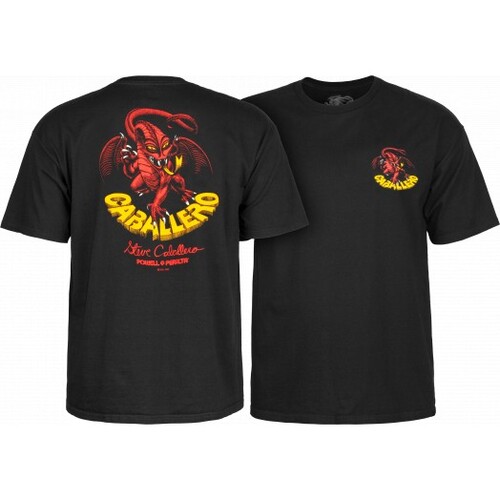 Powell Peralta Tee Caballero Original Dragon Black [Size: Mens Large]