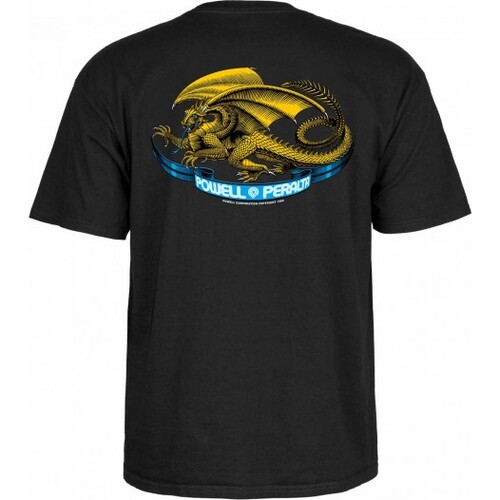 Powell Peralta Youth Tee Oval Dragon Black [Size: Youth 12/Medium]