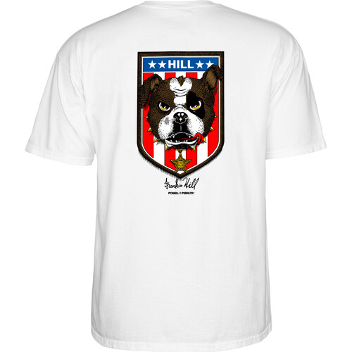 Powell Peralta Tee Frankie Hill Bulldog White