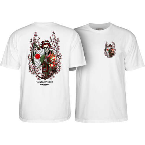 Powell Peralta Tee Yosozumi Samurai White [Size: Mens Large]