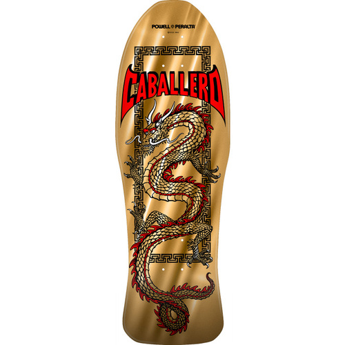 Powell Peralta Deck Caballero Chinese Dragon Gold Foil 10 Inch Width