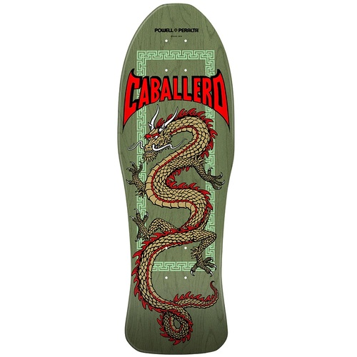 Powell Peralta Deck Cab Chinese Dragon Sage Green 10 x 30 Inch
