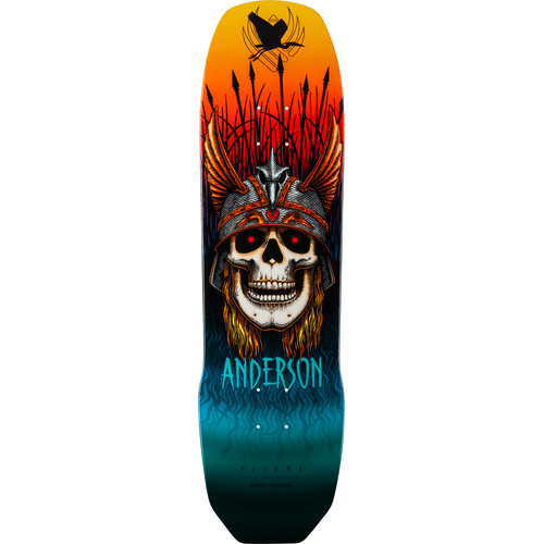 Powell Peralta Deck Flight Heron Skull Andy Anderson 289 8.45 x 31.8 Inch