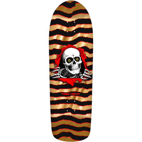 Powell Peralta Deck Old School Ripper Gold Foil 9.89 x 31.32 Inch