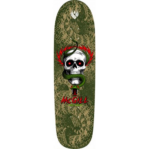 Powell Peralta Deck Flight Construction Skull & Snake Mcgill Shape 218  Green 8.97 Inch Width