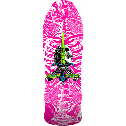 Powell Peralta Deck Skull & Sword Geegah Hot Pink 9.75 Inch Width