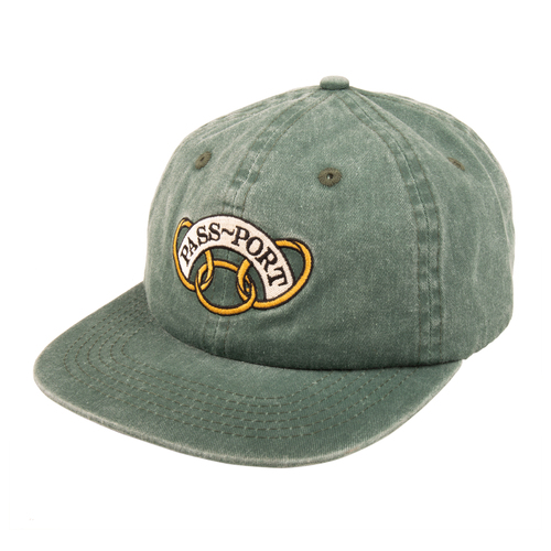 Passport Hat Communal Rings 6 Panel Forest Green