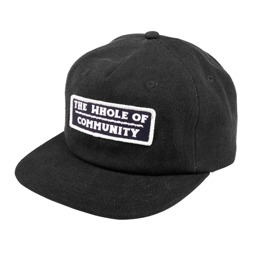 Passport Hat Whole Of Community 5 Panel Black