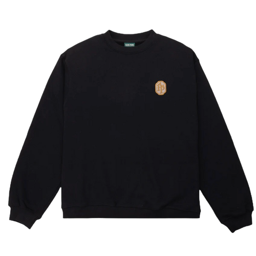 Passport Jumper Emblematic Organic Fleece Crewneck Sweater Black [Size: Mens Medium] [Colour: Black]
