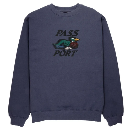 Passport Jumper Fast Duck Sweater Dusty Blue [Size: Mens Medium] [Colour: Blue]