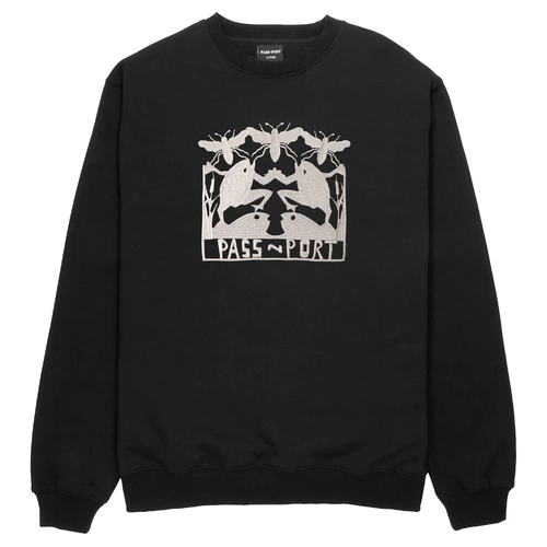 Passport Jumper Scissorcraft Sweater Black [Size: Mens Large] [Colour: Black]