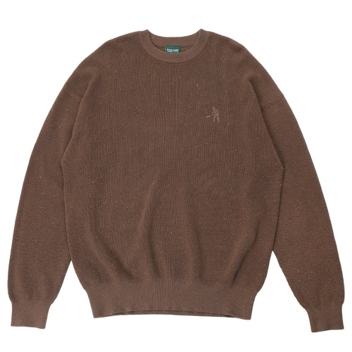 Passport Jumper Speckled Knit Sweater Brown [Size: Mens Medium] [Colour: Brown]