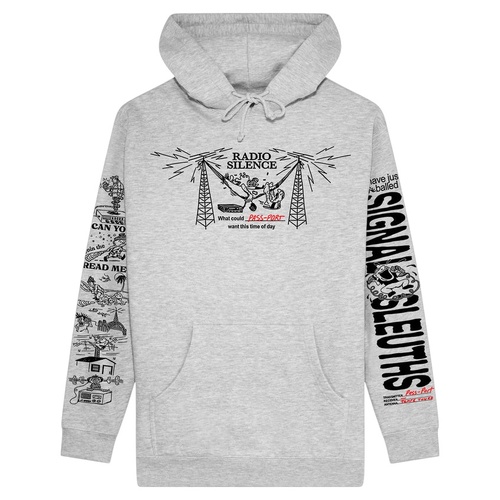 Passport Jumper Radio Silence Hood Ash [Size: Mens Medium] [Colour: Grey]