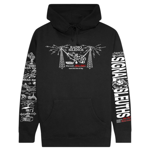 Passport Jumper Radio Silence Hood Black [Size: Mens Medium] [Colour: Black]