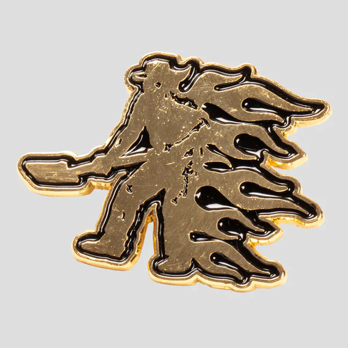 Passport Pin Flaming Digger Die Struck