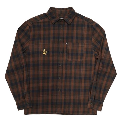 Passport Shirt Potters Mark Workers Flannel Brown [Size: Mens Medium]