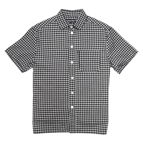 Passport Shirt Workers Check SS Black [Size: Mens Small]