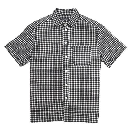 Passport Shirt Workers Check SS Black [Size: Mens Small]