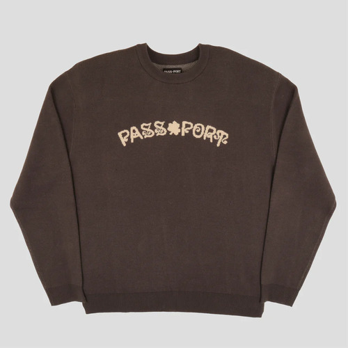 Passport Jumper Sham Knitted Sweater Tar [Size: Mens Medium]