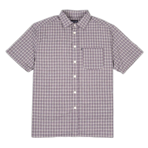 Passport Shirt Workers Check SS Chocolate Mint [Size: Mens Small]