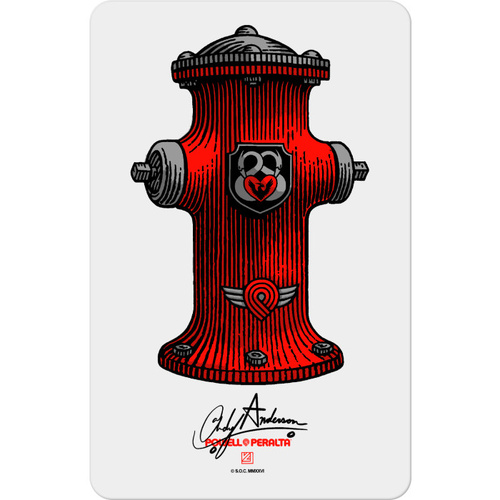 Powell Peralta Sticker Andy Anderson Hydrant 6 Inch