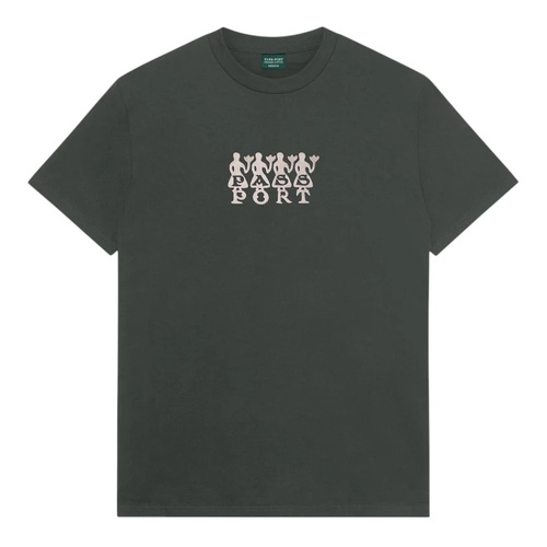 Passport Tee 4 Flowers Organic Cotton Vintage Black [Size: Mens Medium] [Colour: Black]