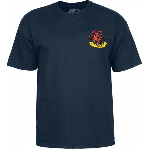 Powell Peralta Tee Cab Dragon Navy [Size: Mens Medium]