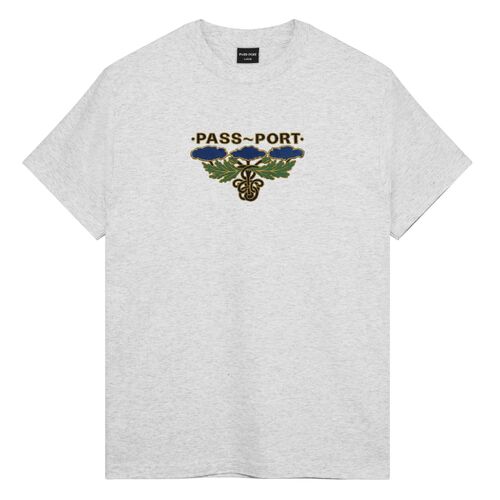 Passport Tee Emblem Applique Ash Heather [Size: Mens Medium]