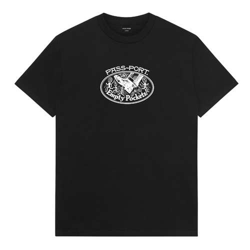 Passport Tee Empty Pockets Black [Size: Mens Medium]