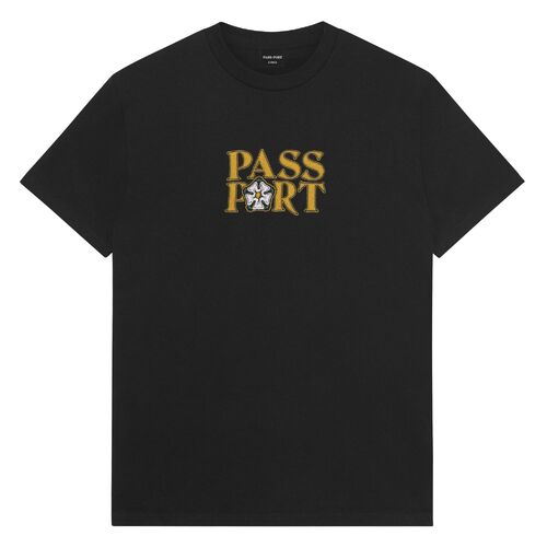 Passport Tee Rosa Embroidery Black [Size: Mens Medium]