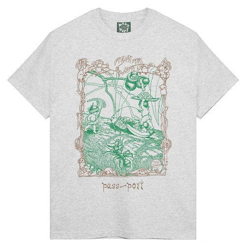 Passport Tee Scribblegum Ash [Size: Mens Small] [Colour: Grey]