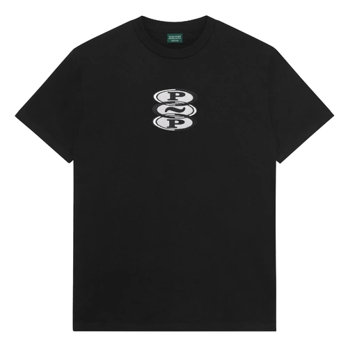 Passport Tee Organic Hoops Black [Size: Mens Large] [Colour: Black]