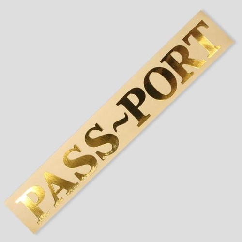 Passport Sticker Bumper Decal Large 220mm Wide
