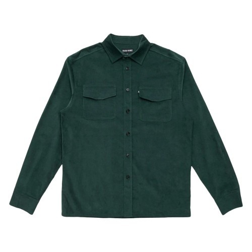 Passport Shirt L/S Workers Shirt Micro Cord Forest Green [Size: Mens Medium]