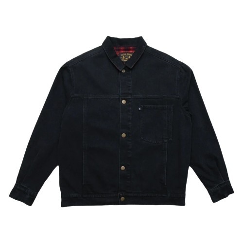 Passport Jacket Workers Club Lined Denim Jacket Black [Size: Mens Medium]