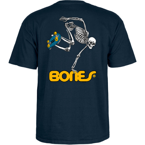 Powell Peralta Youth Tee Skate Skeleton Navy [Size: Youth 8] [Colour: Blue]